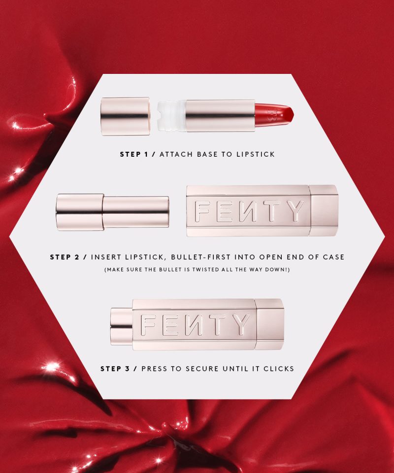 Alternative view of Fenty Icon The Case Semi-Matte Refillable Lipstick — Matte Black